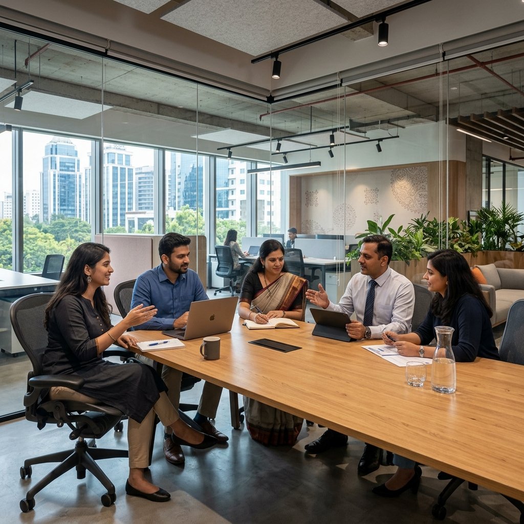 A TO Z Office Fitouts team meeting